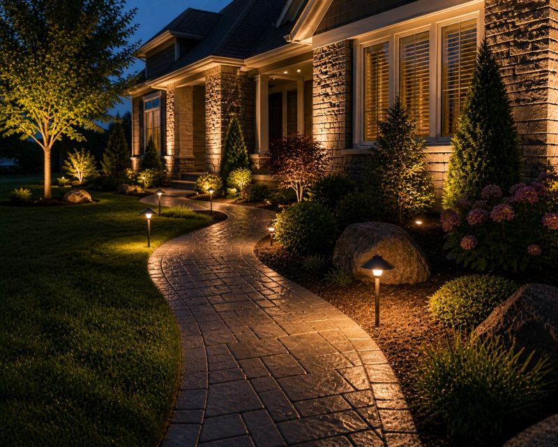 Courtyard Light Installation in Orem, UT