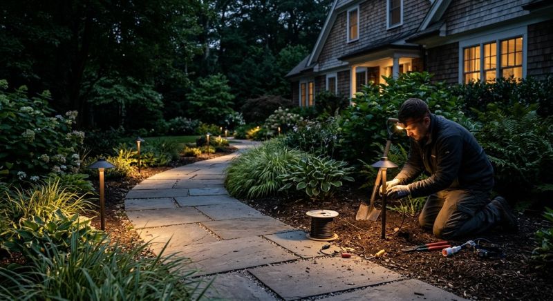 Sidewalk Lighting Installation in Pasadena, CA