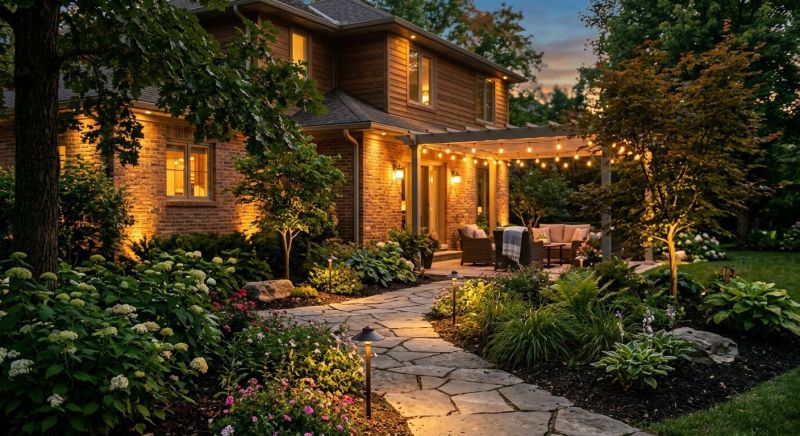 Terrace Lighting Installation in Orem, UT