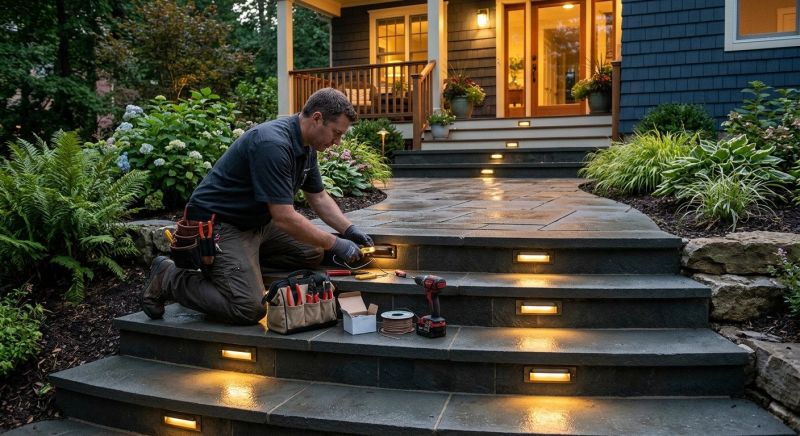 Terrace Lighting Installation in Utah County, UT